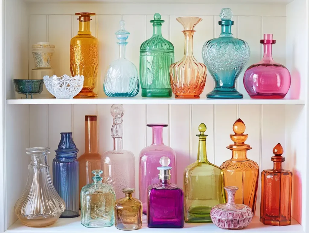 Colorful Glassware and Bottles