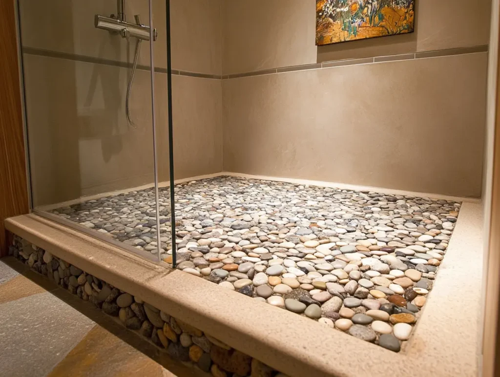 Pebble Shower Floor