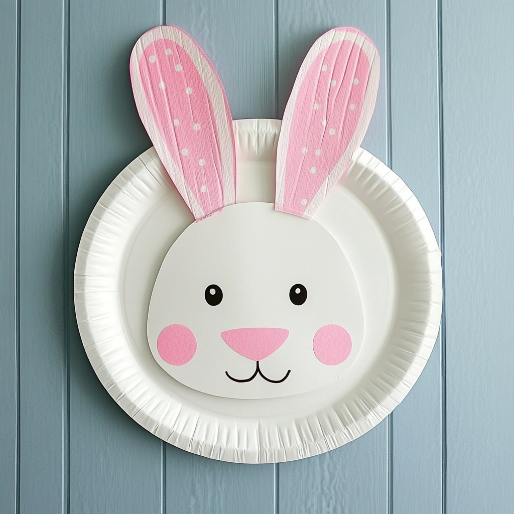 Paper Plate Bunny Mask: This simple and fun door hanger idea is a great craft project for kids. It's a cute and whimsical way to add a touch of Easter cheer to your home.