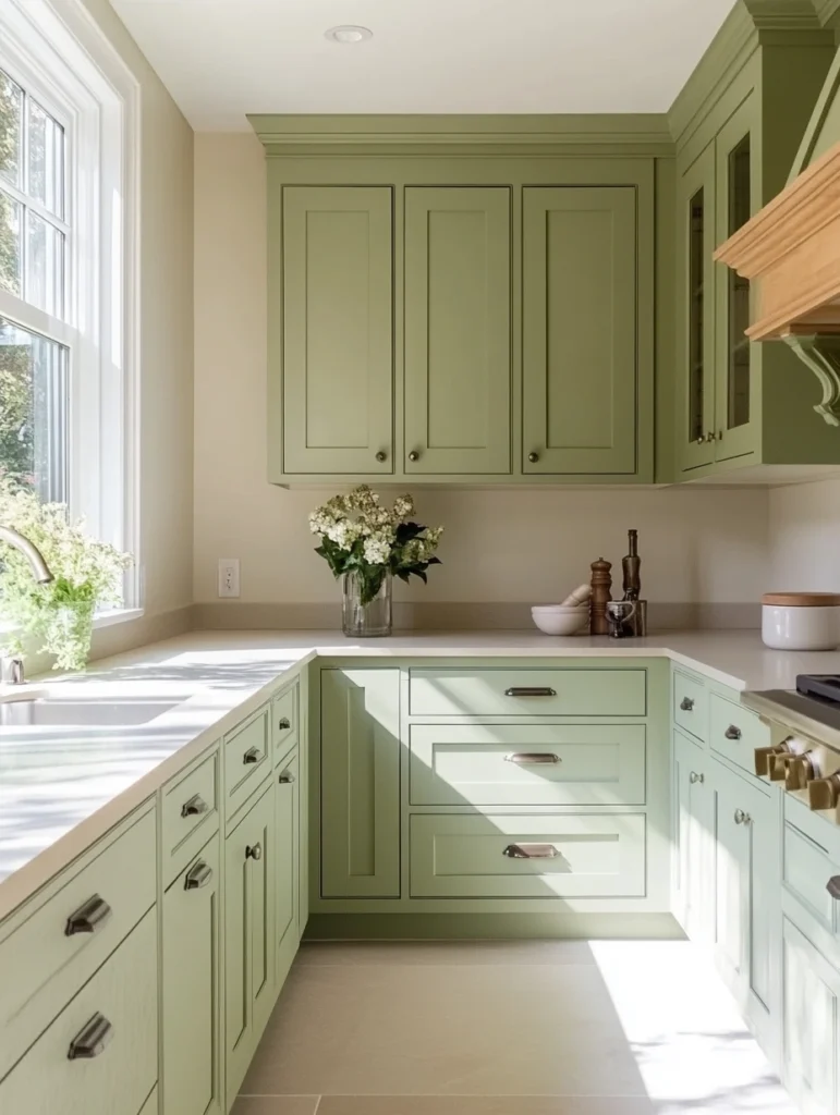 Sage Green Kitchen Cabinets