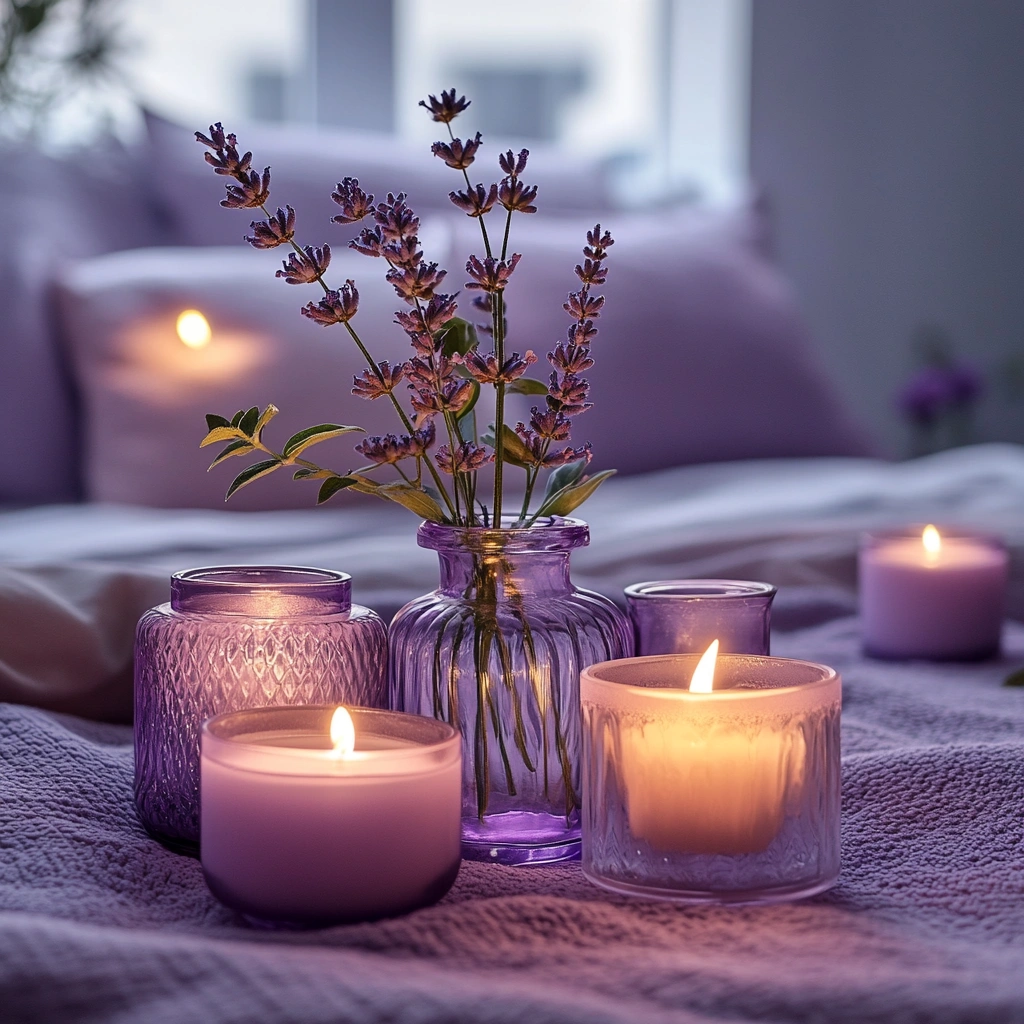 19 Use Soft Lavender Colored Candles