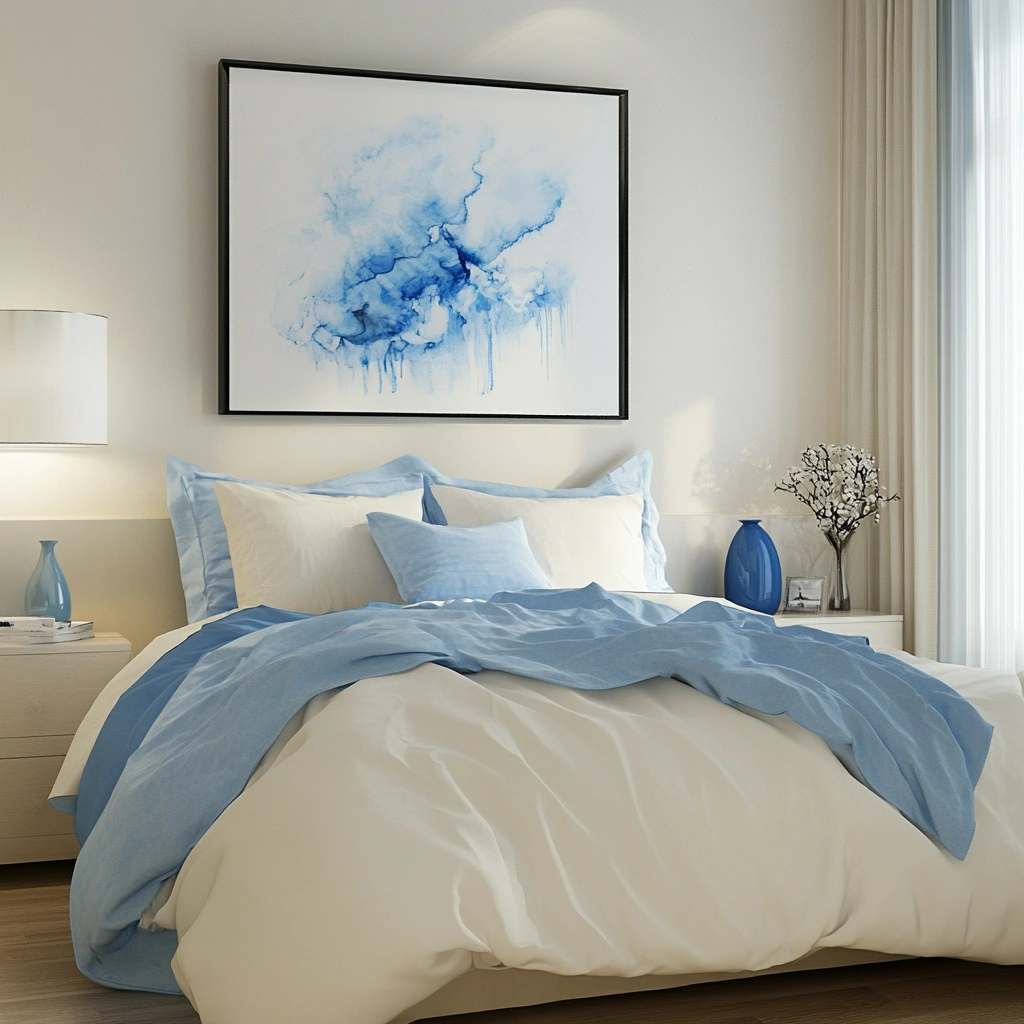 21 Minimalist Approach with Limited Blue Accents