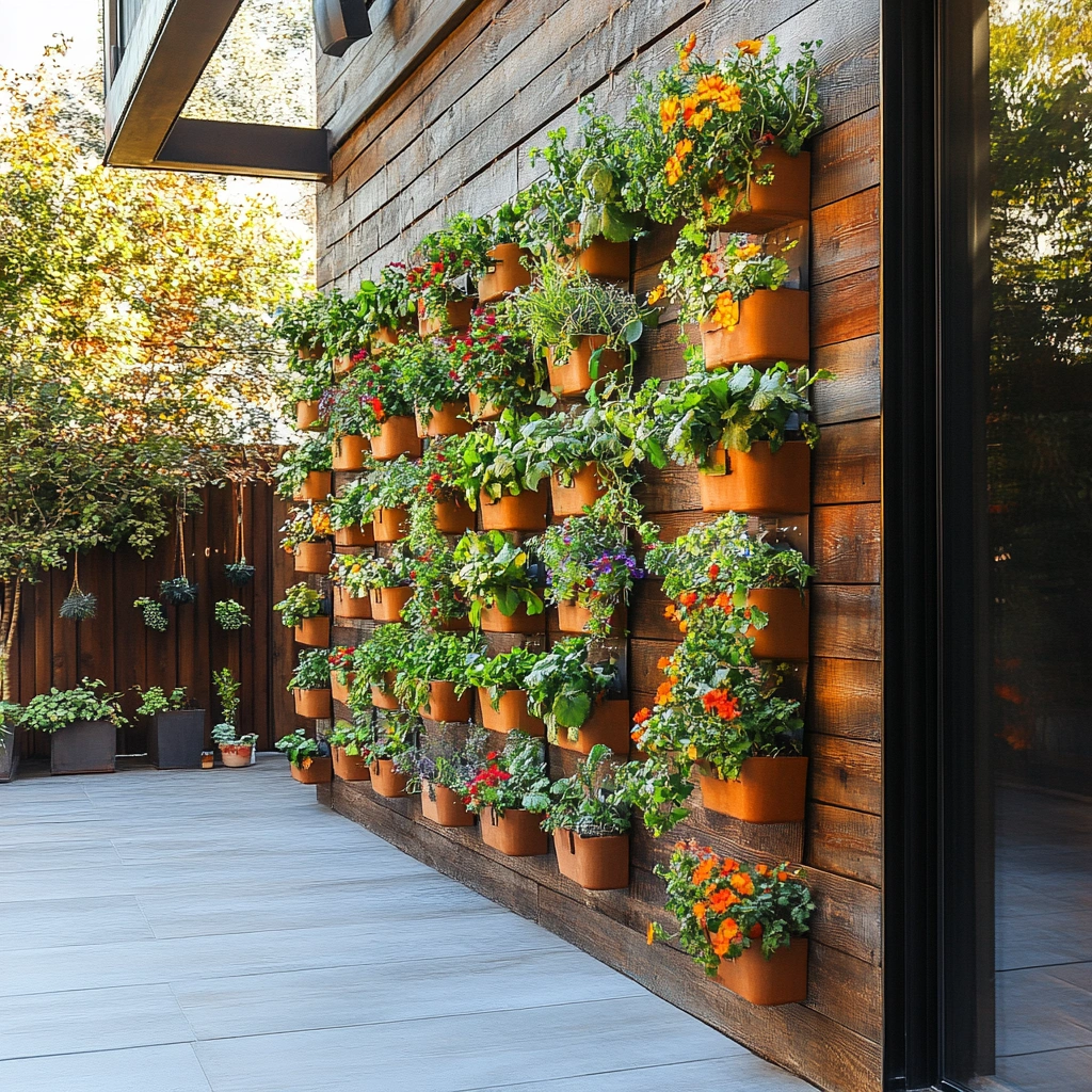 3 Wall Mounted Planters