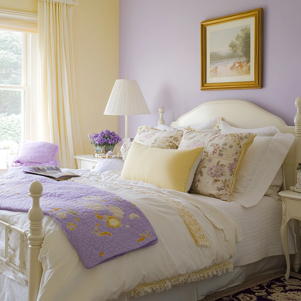 4 Lavender Pale Yellow