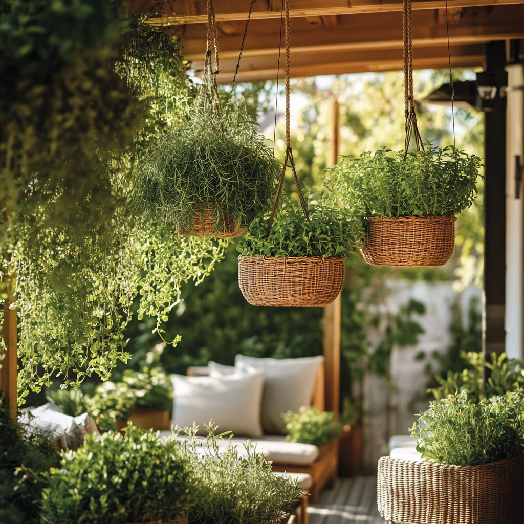 13 Hanging Basket Herb Gardens