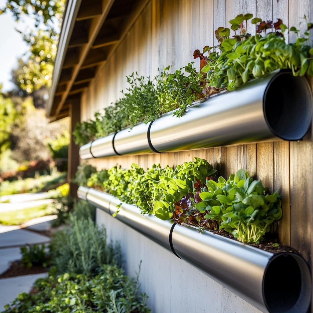 16 Gutter Garden for Herbs