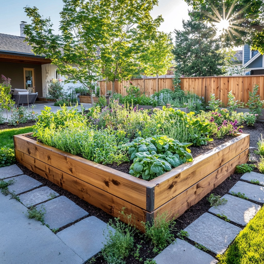 2 Raised Bed Herb Gardens