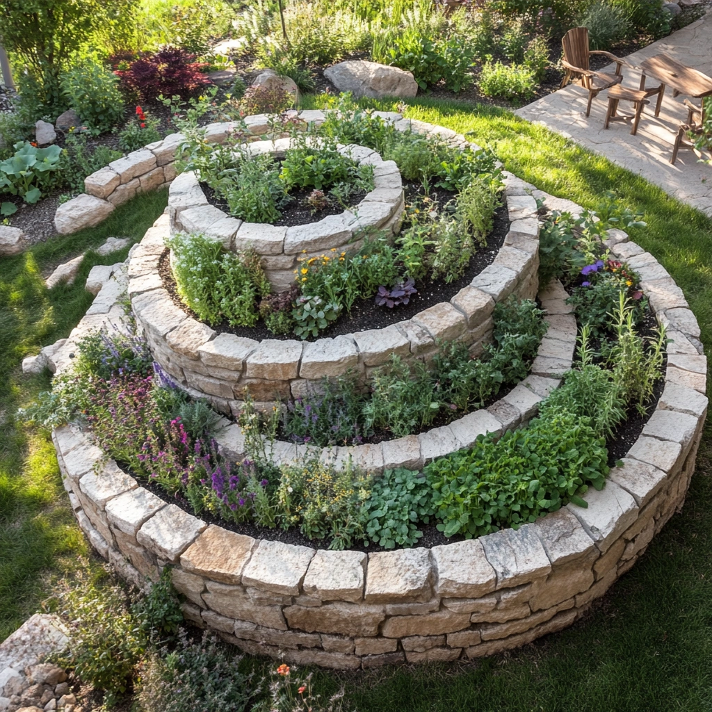 4 The Spiral Herb Garden