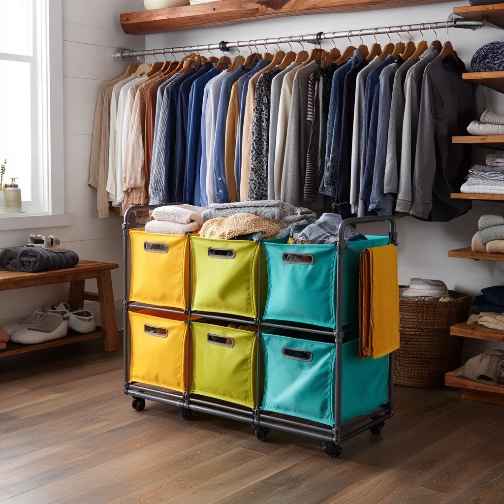 14 Rolling Laundry Sorters