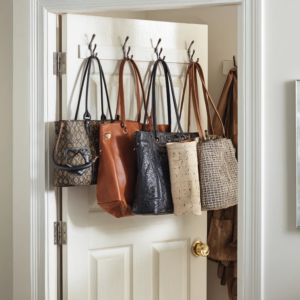 19 Back of the Door Hooks for Bags