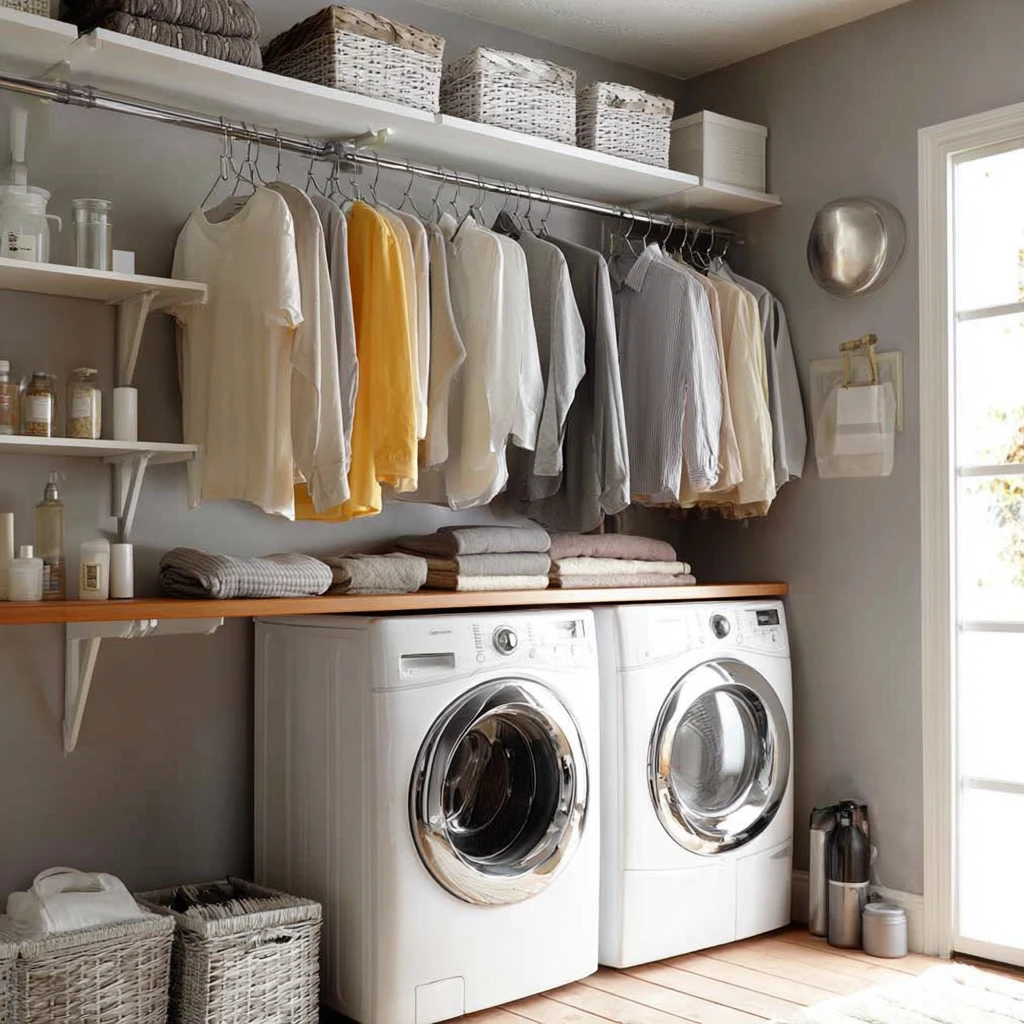 20 Add a Clothing Rod for Hanging