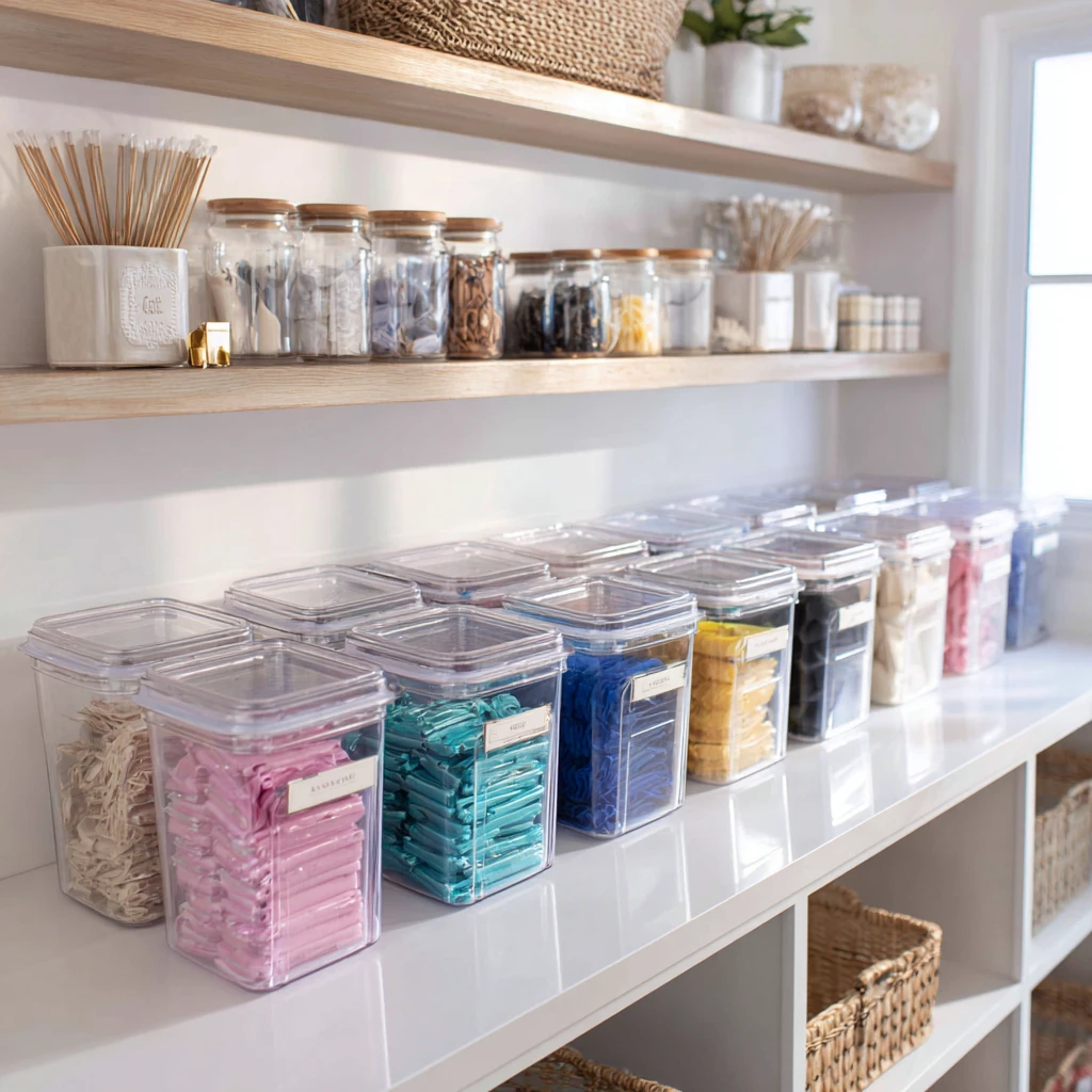 21 Use Clear Containers