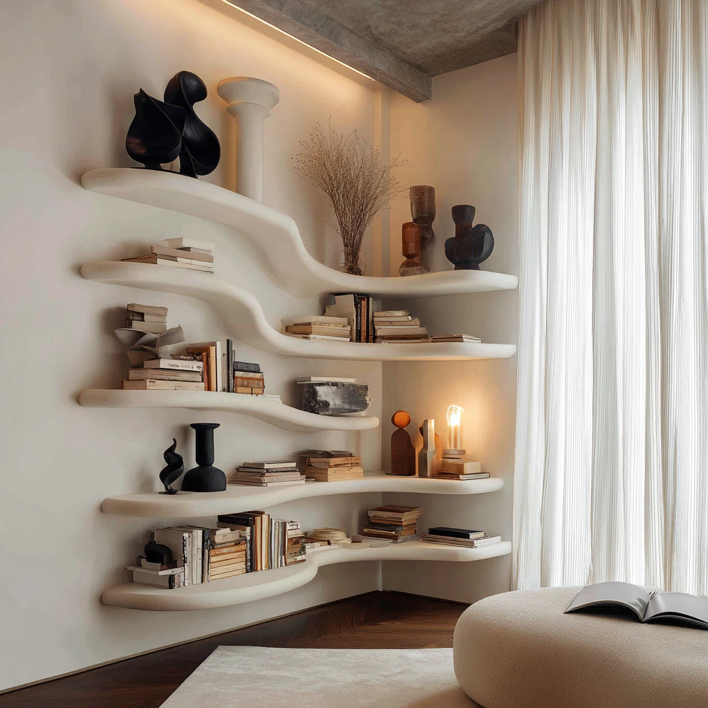 5 Curvy Corner Shelves