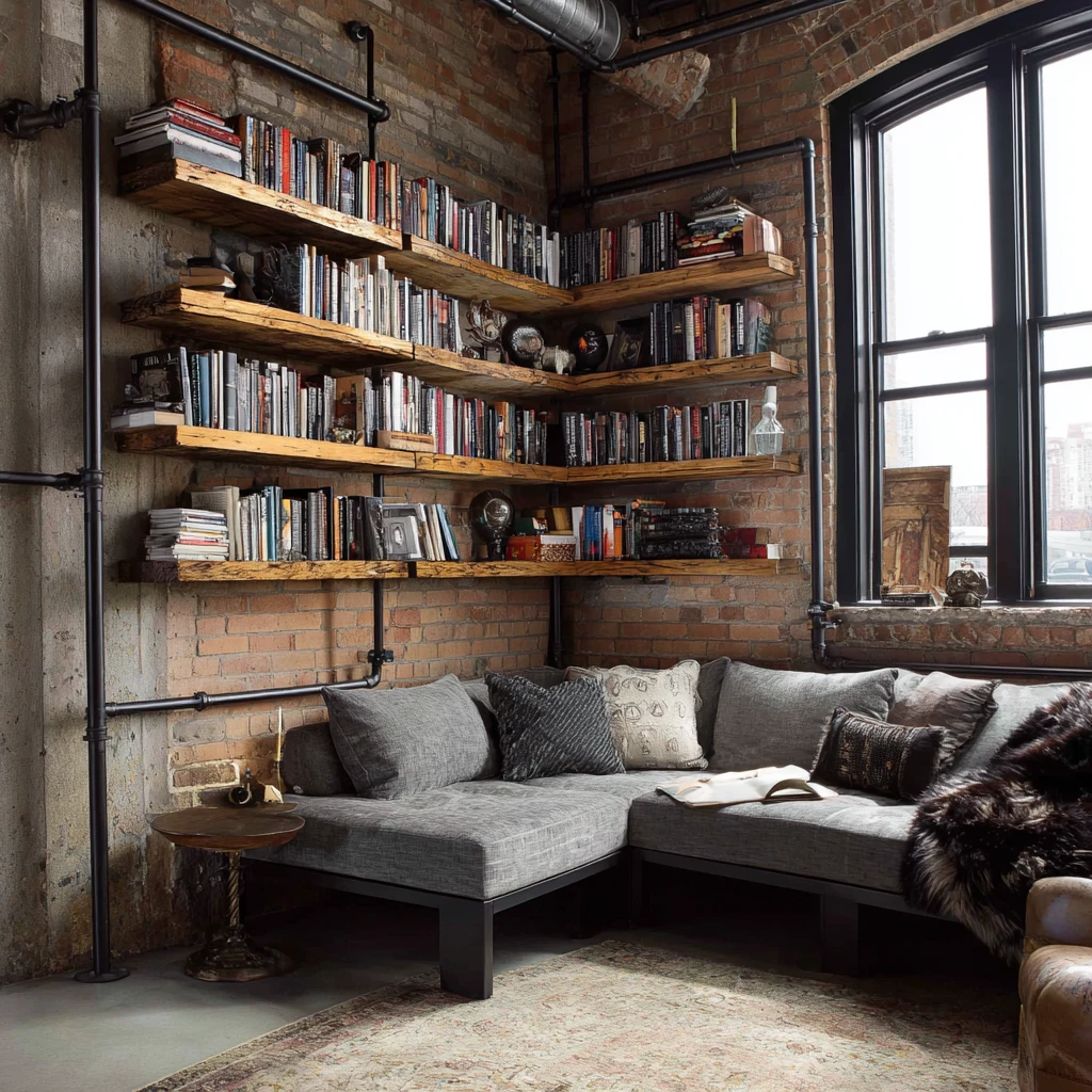 6 Industrial Pipe Shelving
