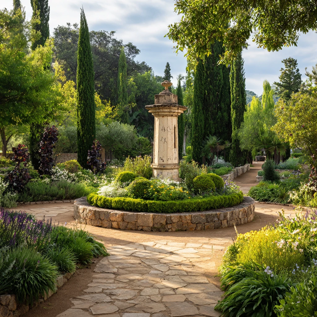 15 Sun Dial as a Focal Point