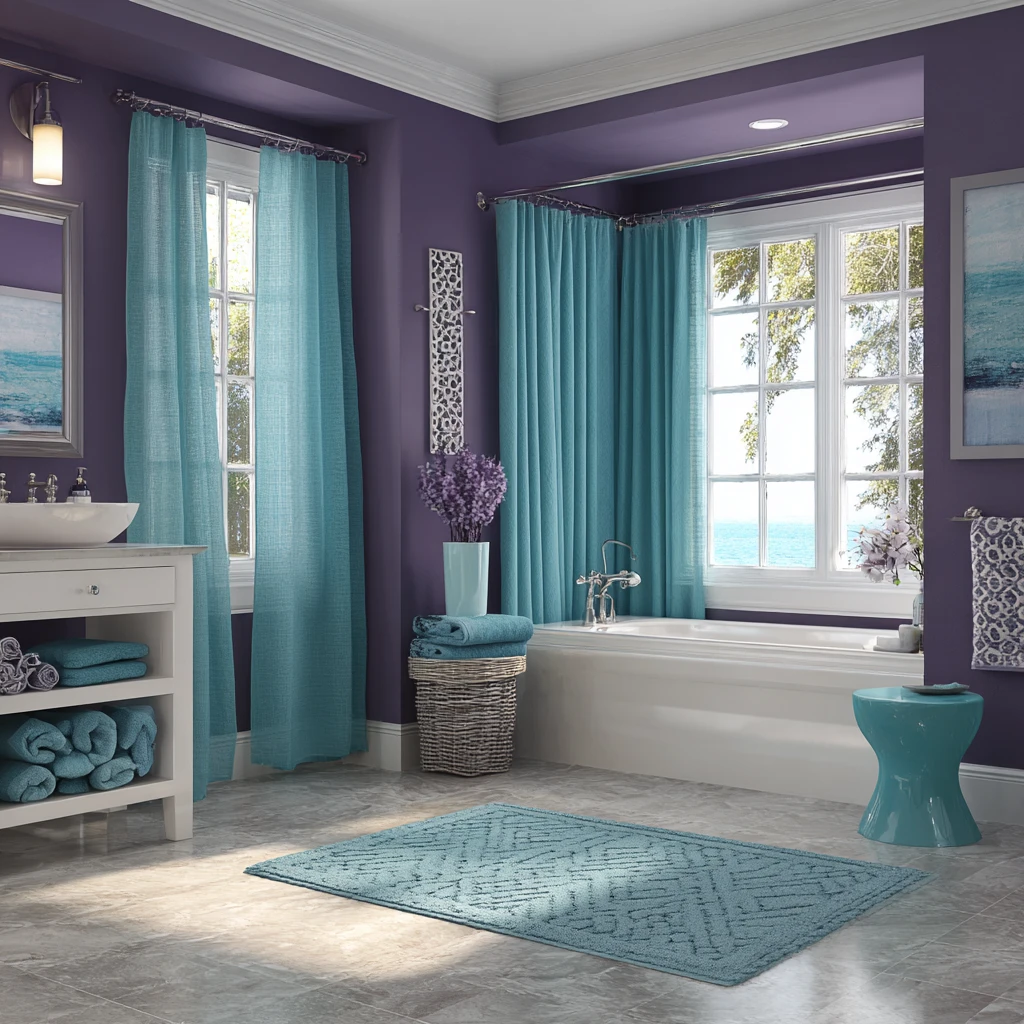 17 Purple and Teal