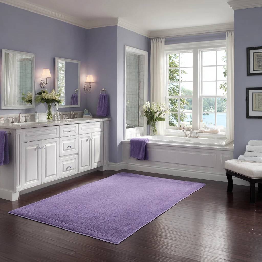 20 Purple Bathroom Rugs