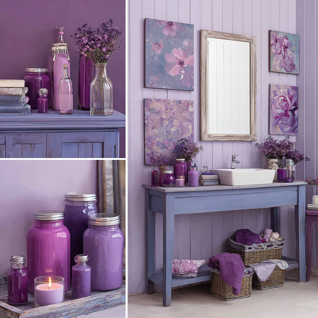 21 DIY Purple Decor