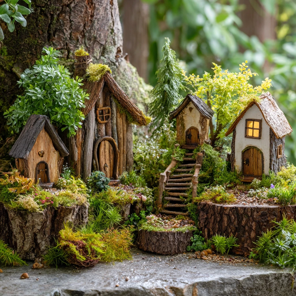 3 Crafting Tiny Fairy Houses