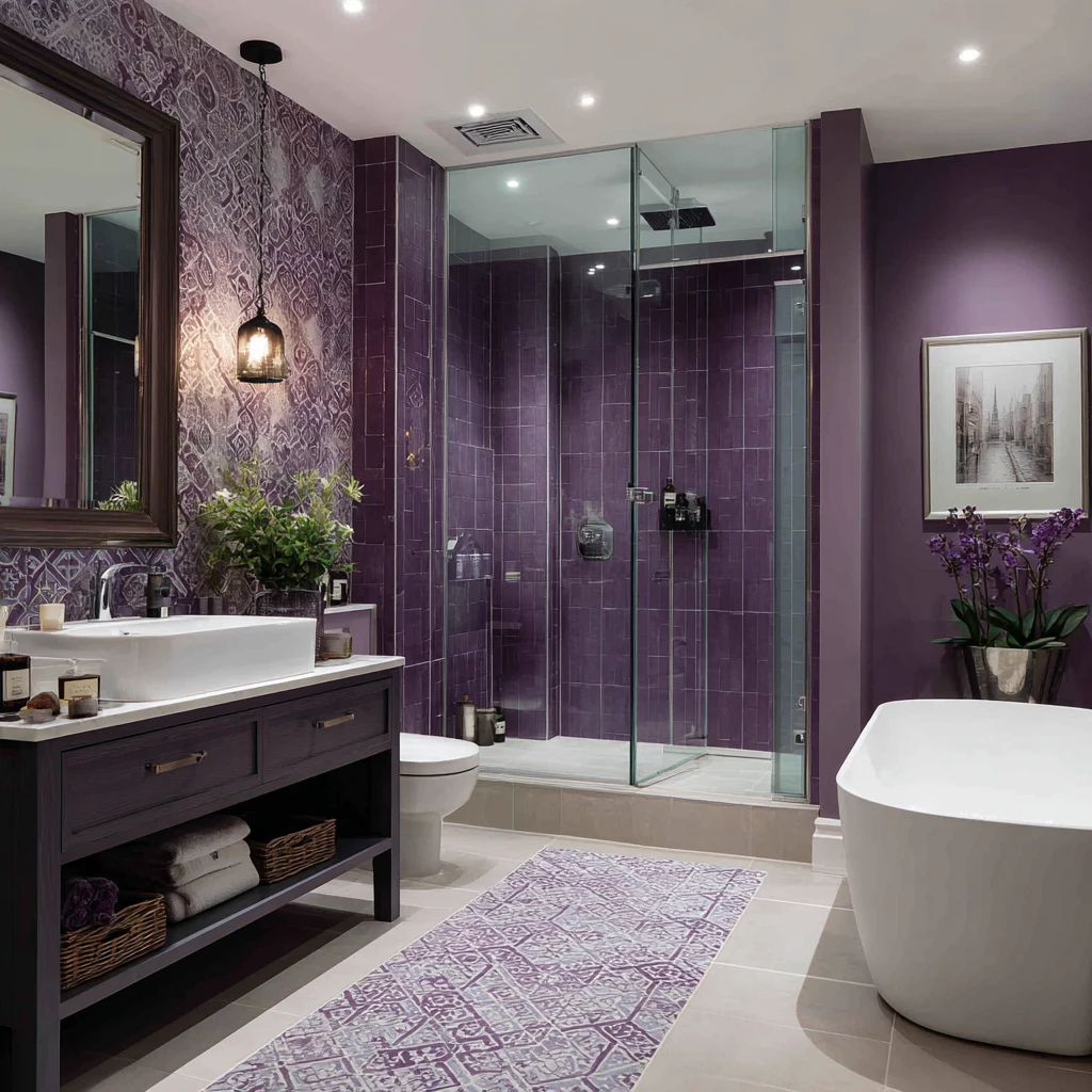 8 Patterned Purple