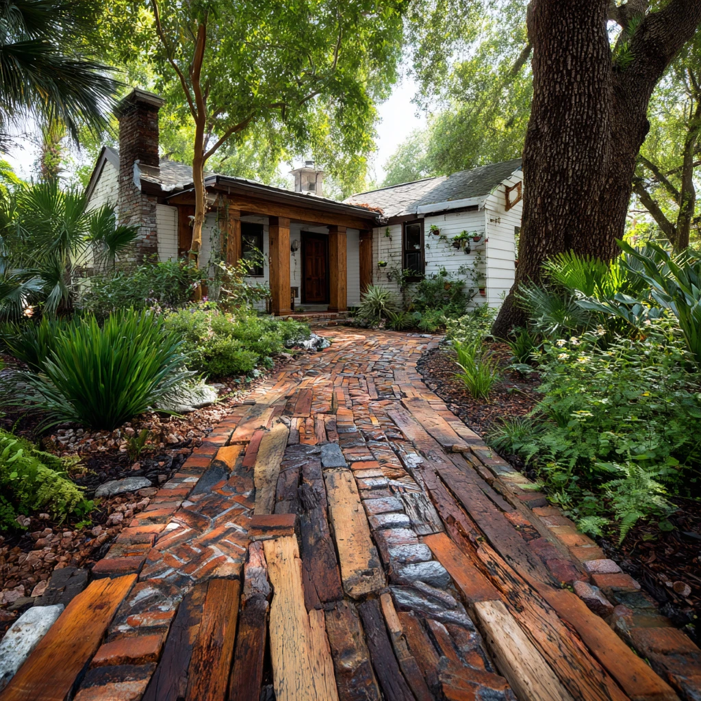 12 Upcycled Material Walkway