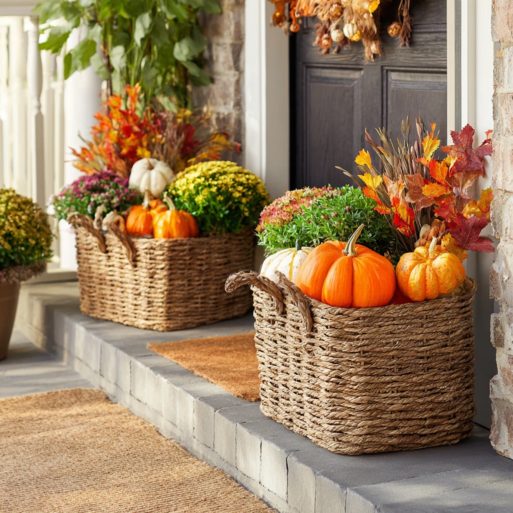 13 Woven Bushel Baskets