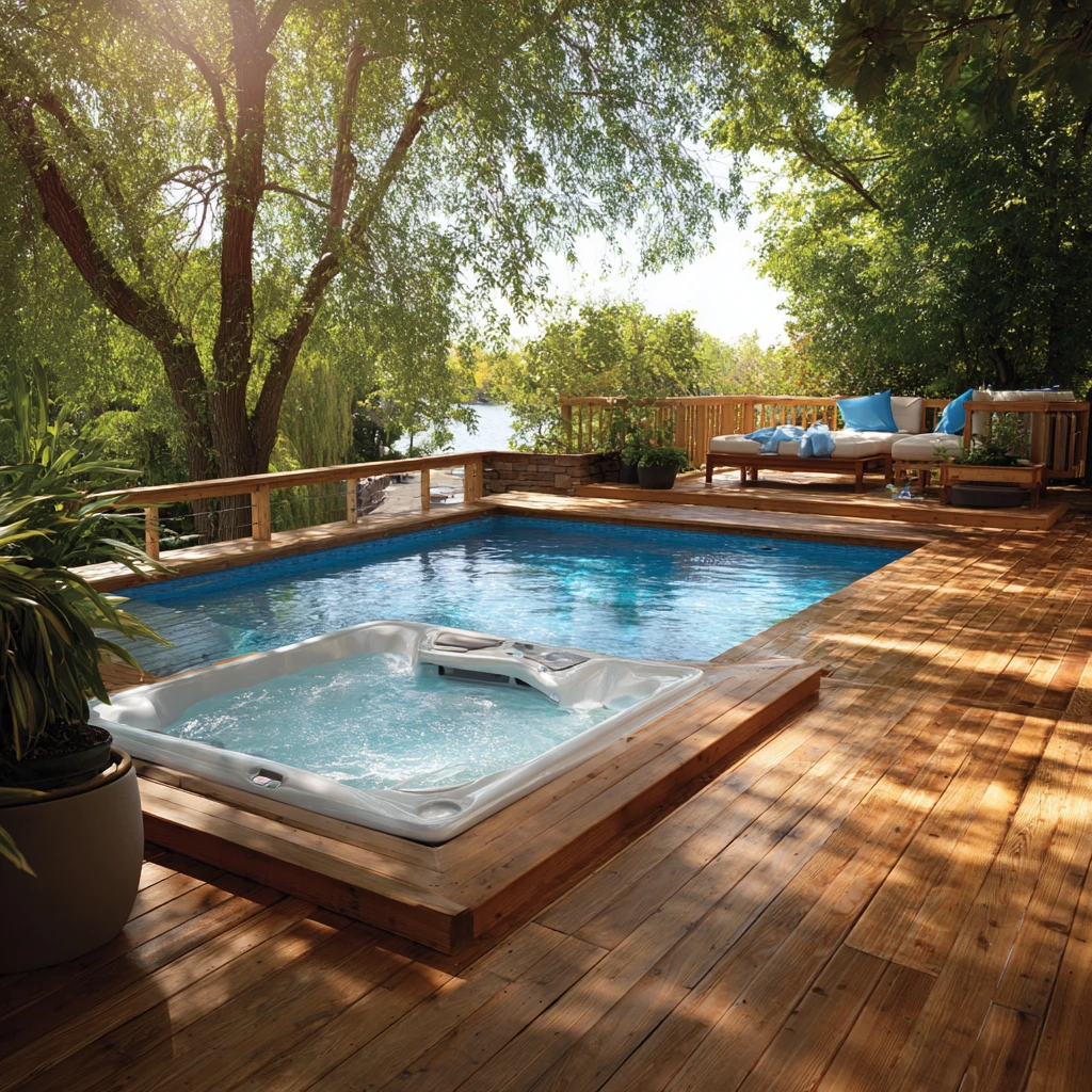 14 Deck with Hot Tub