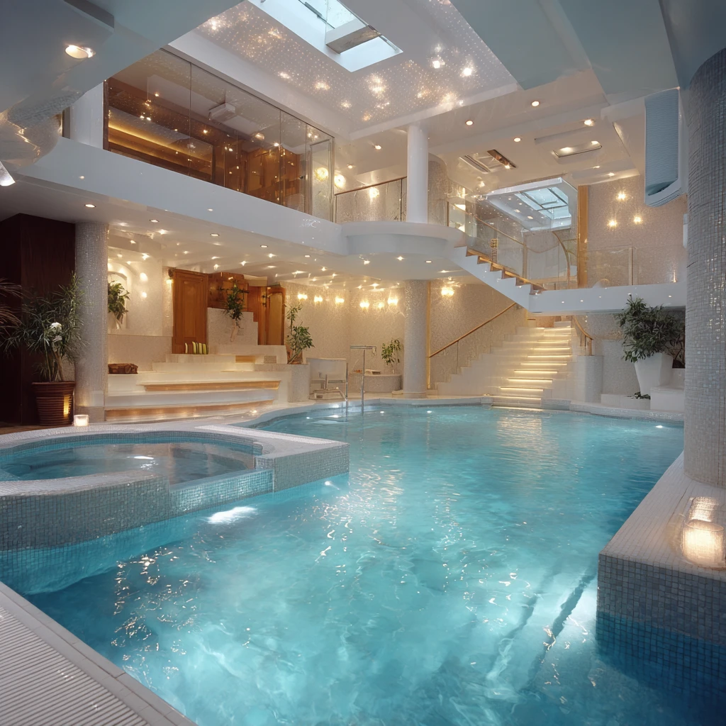 14 The Multi Level Pool Area