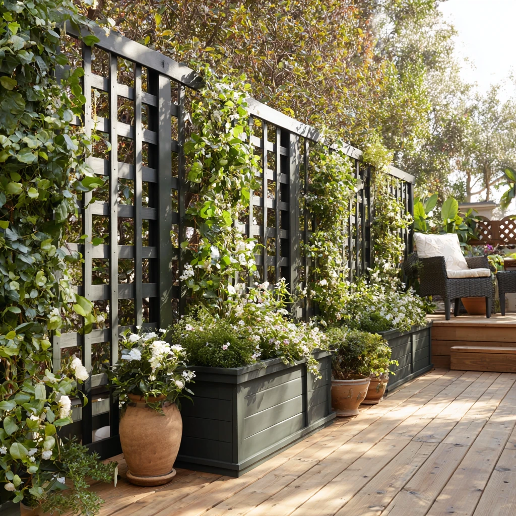 17 Planter Boxes with Trellis