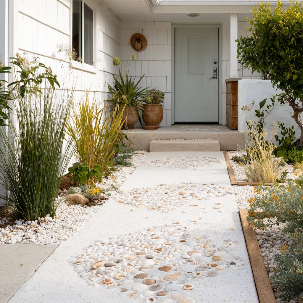 17 Seashell Embellished Walkway