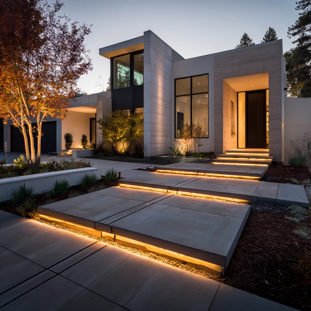 18 Lighted Paver Walkway