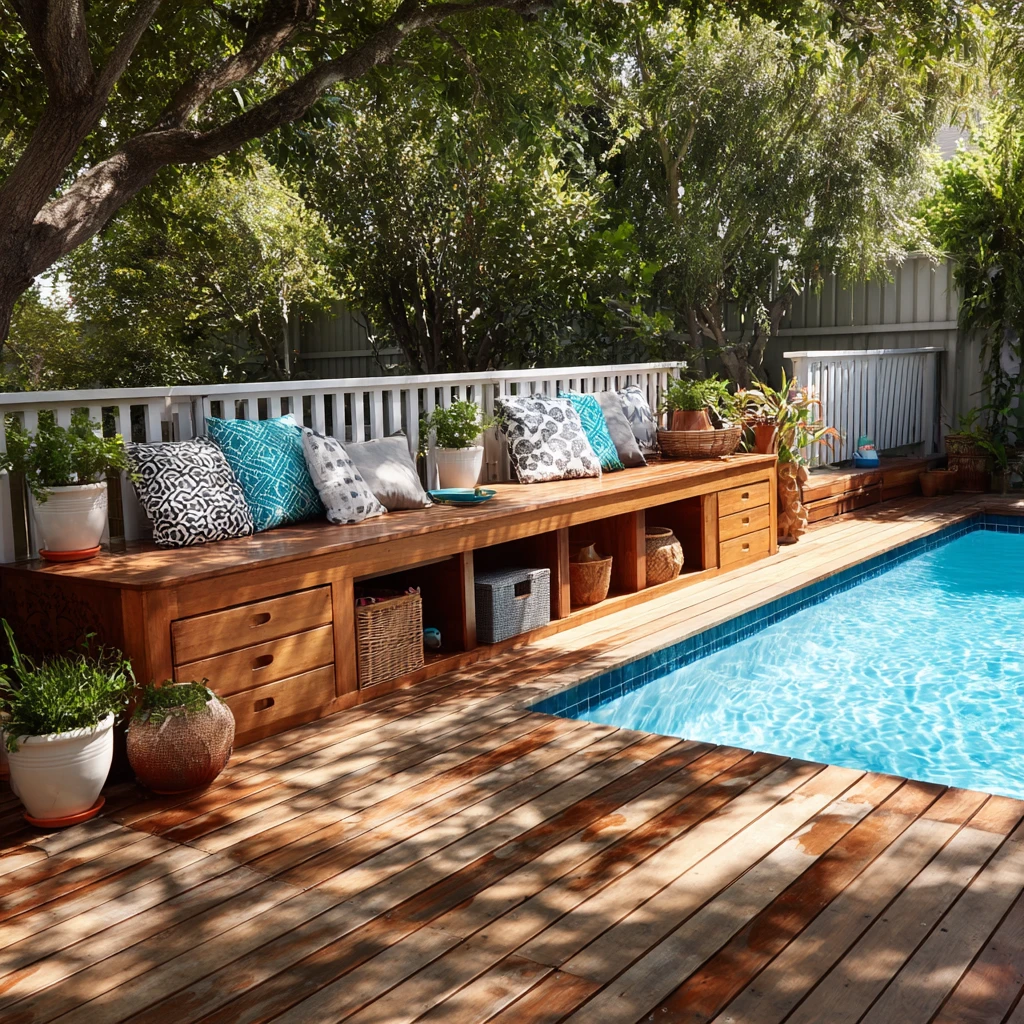 19 Deck with Bench Storage