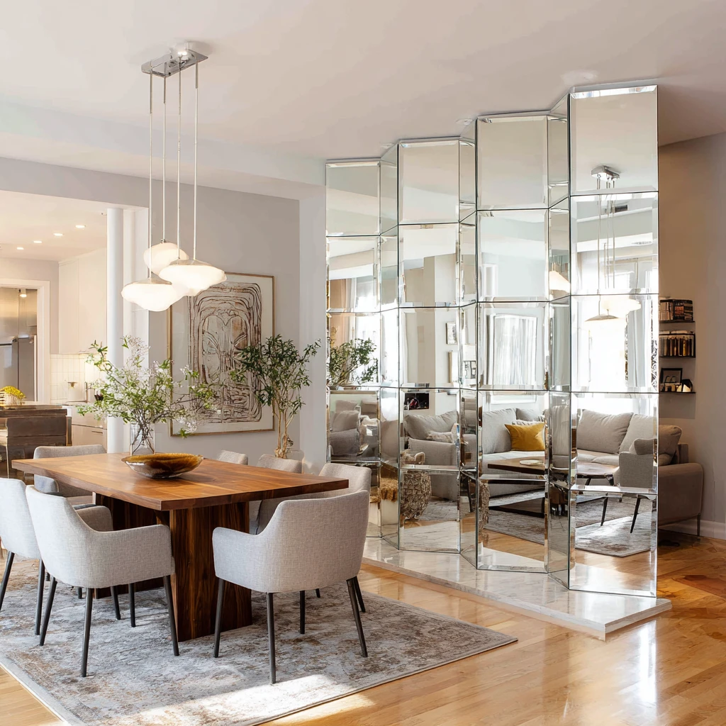 21 Mirror as a Room Divider