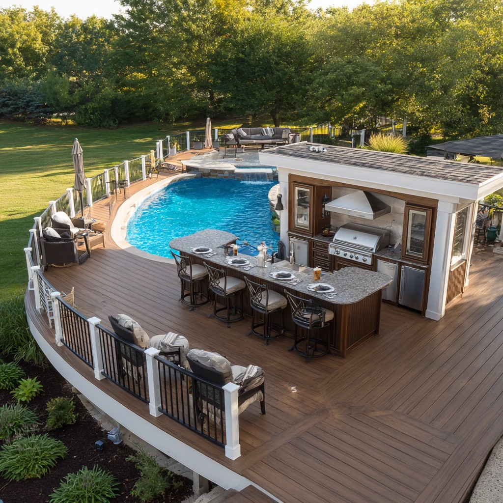 9 Deck with Outdoor Kitchen