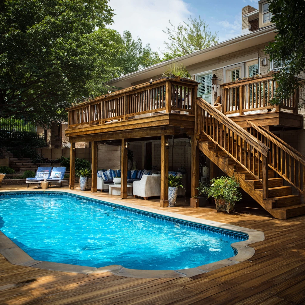 Above-Ground Pool Deck Ideas