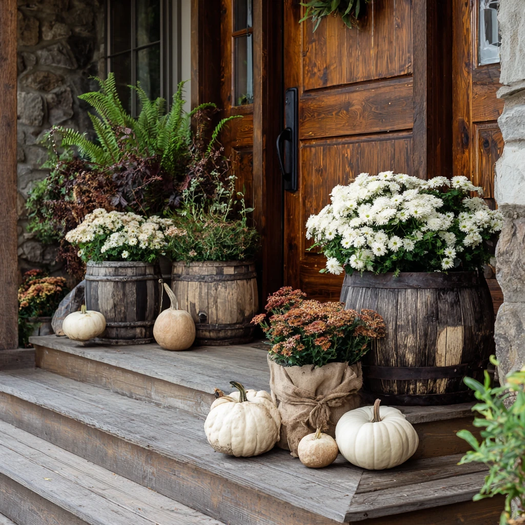 Cozy, Cute & Rustic Fall Planters