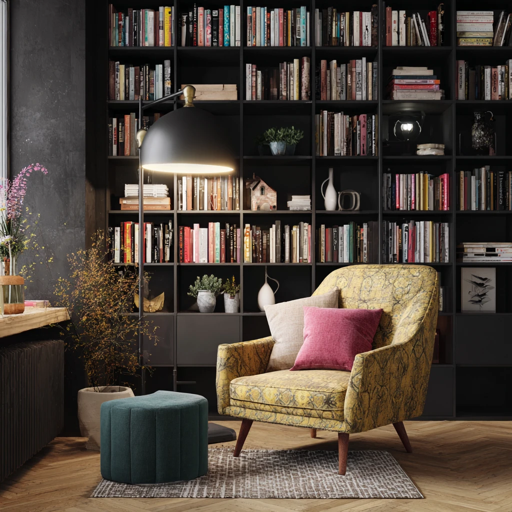 12 Bookshelf Backdrop