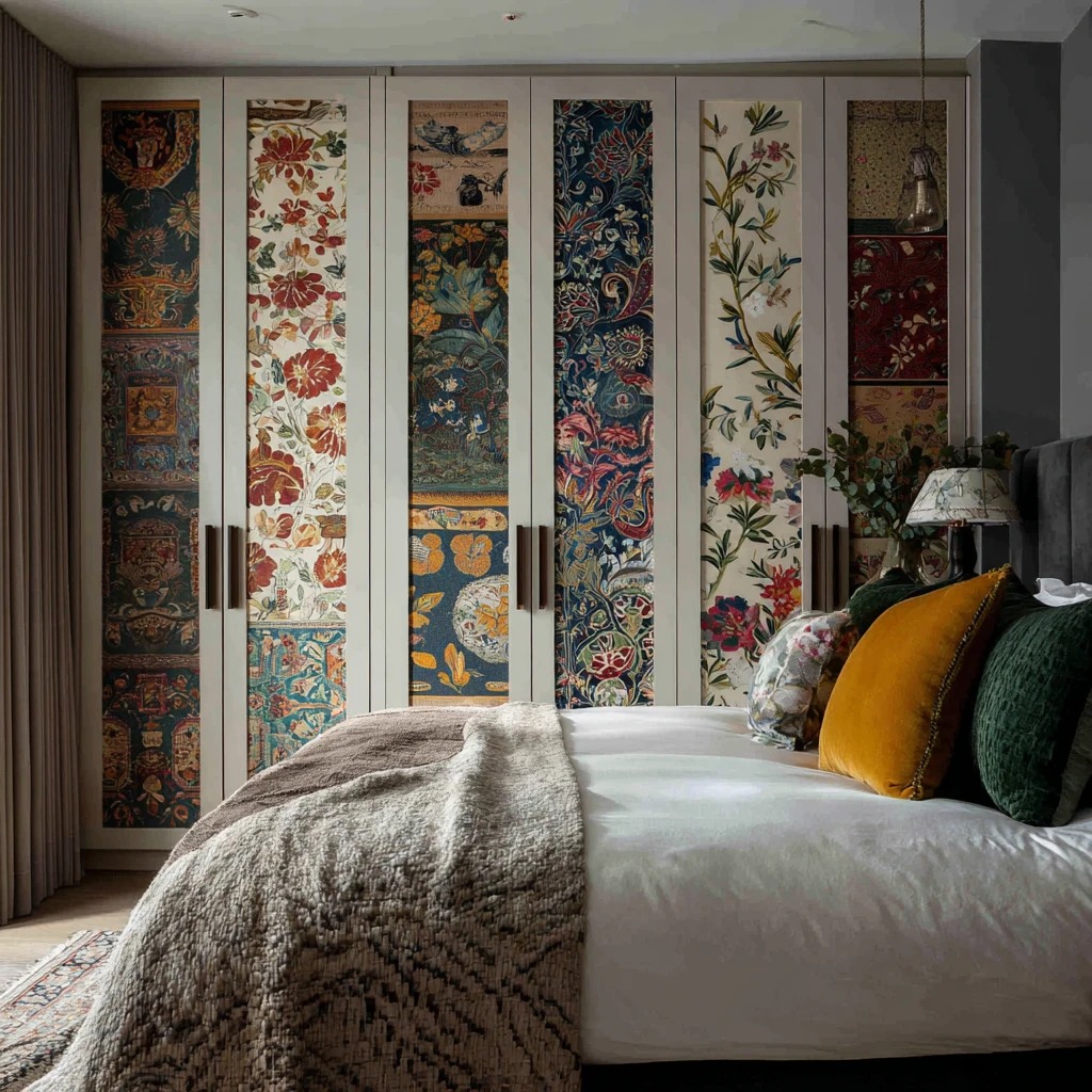 12 Wallpapered Doors