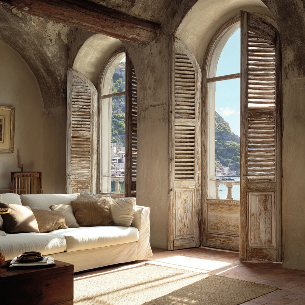 16 Aged Wood Shutters