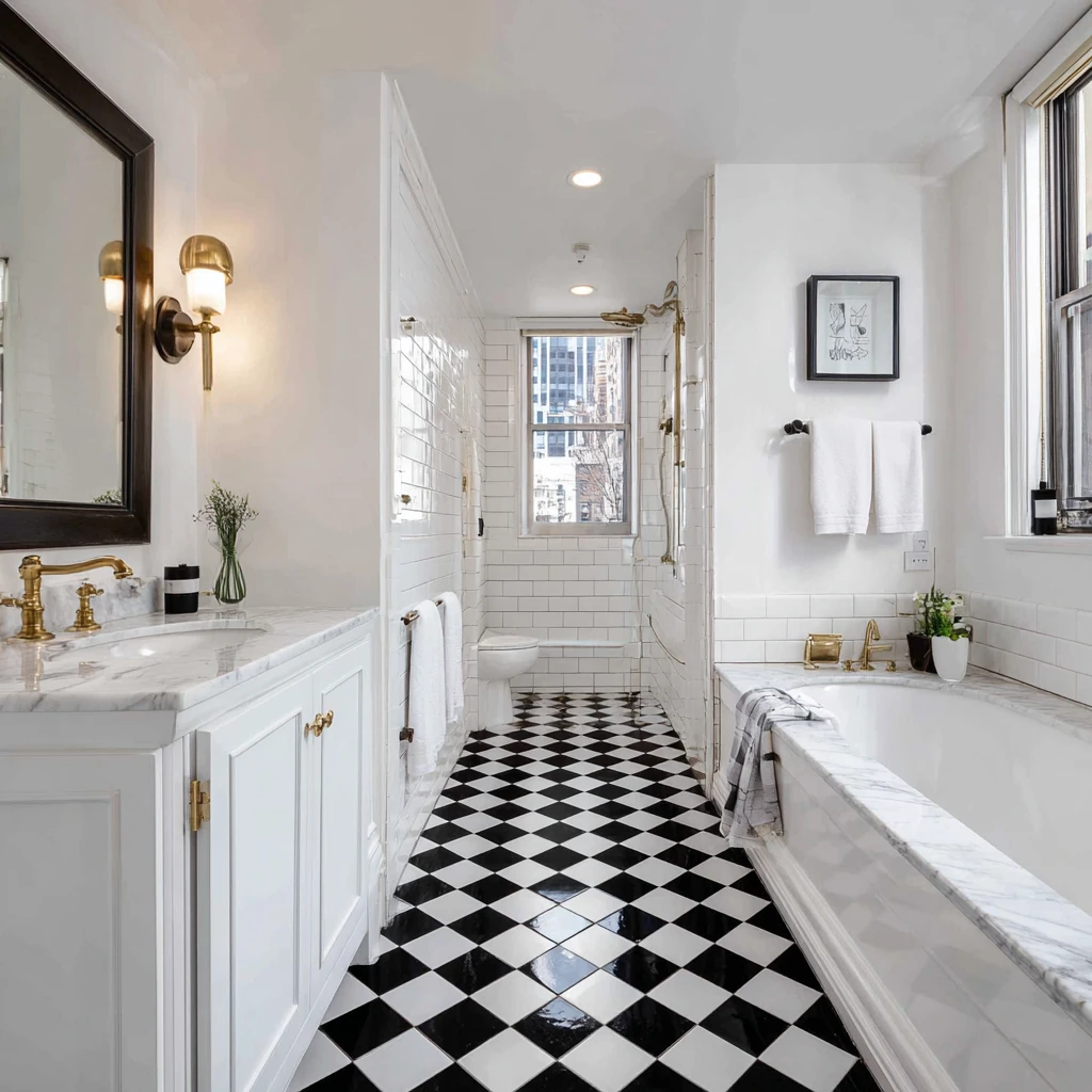 16 Shepherds Check Floor