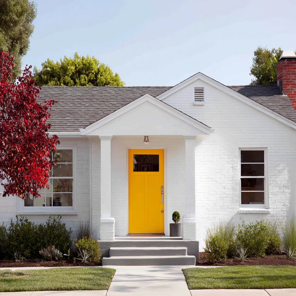 21 White with Bright Door