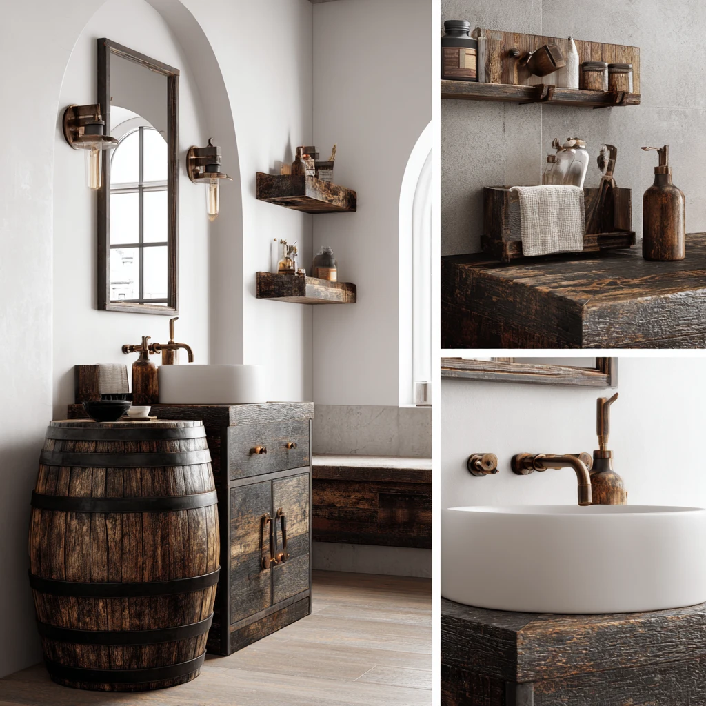 4 Whisky Barrel Wood