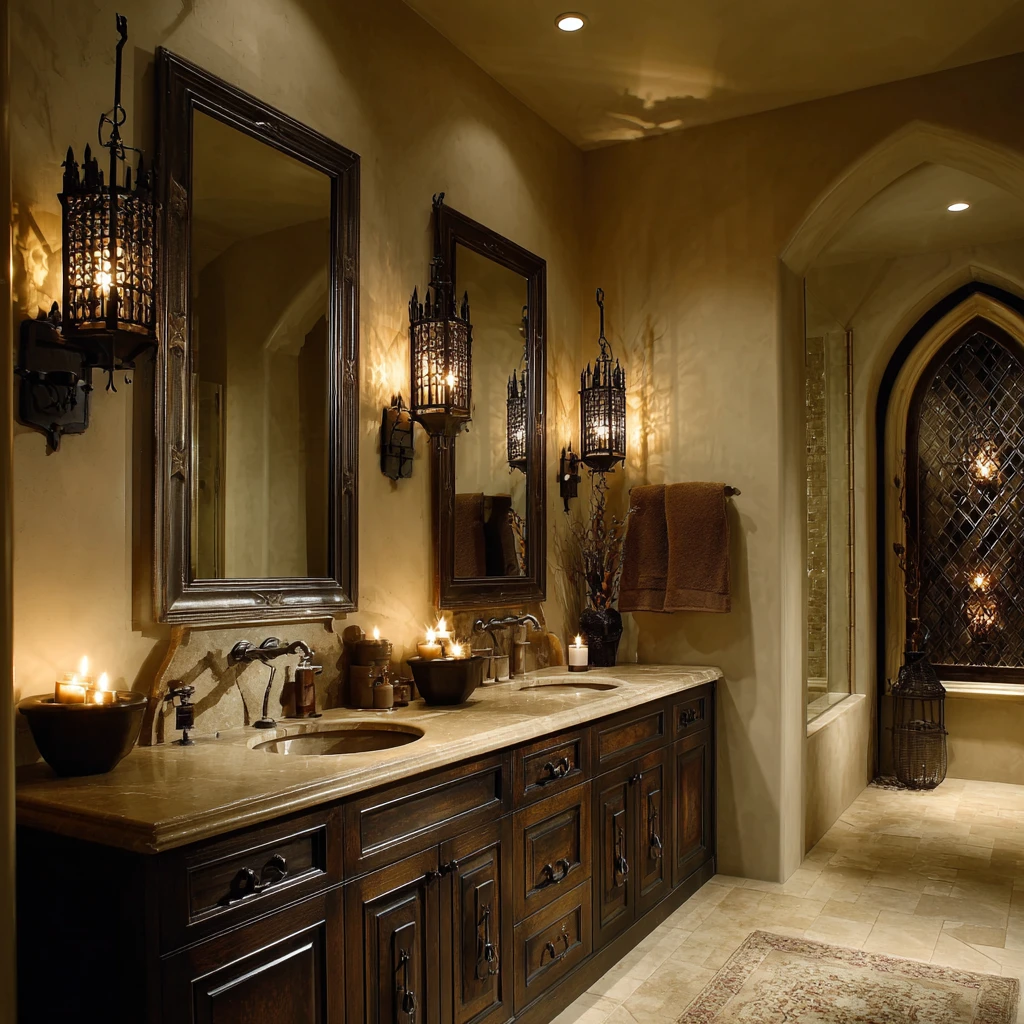 5 Castle Inspired Vanity Lighting