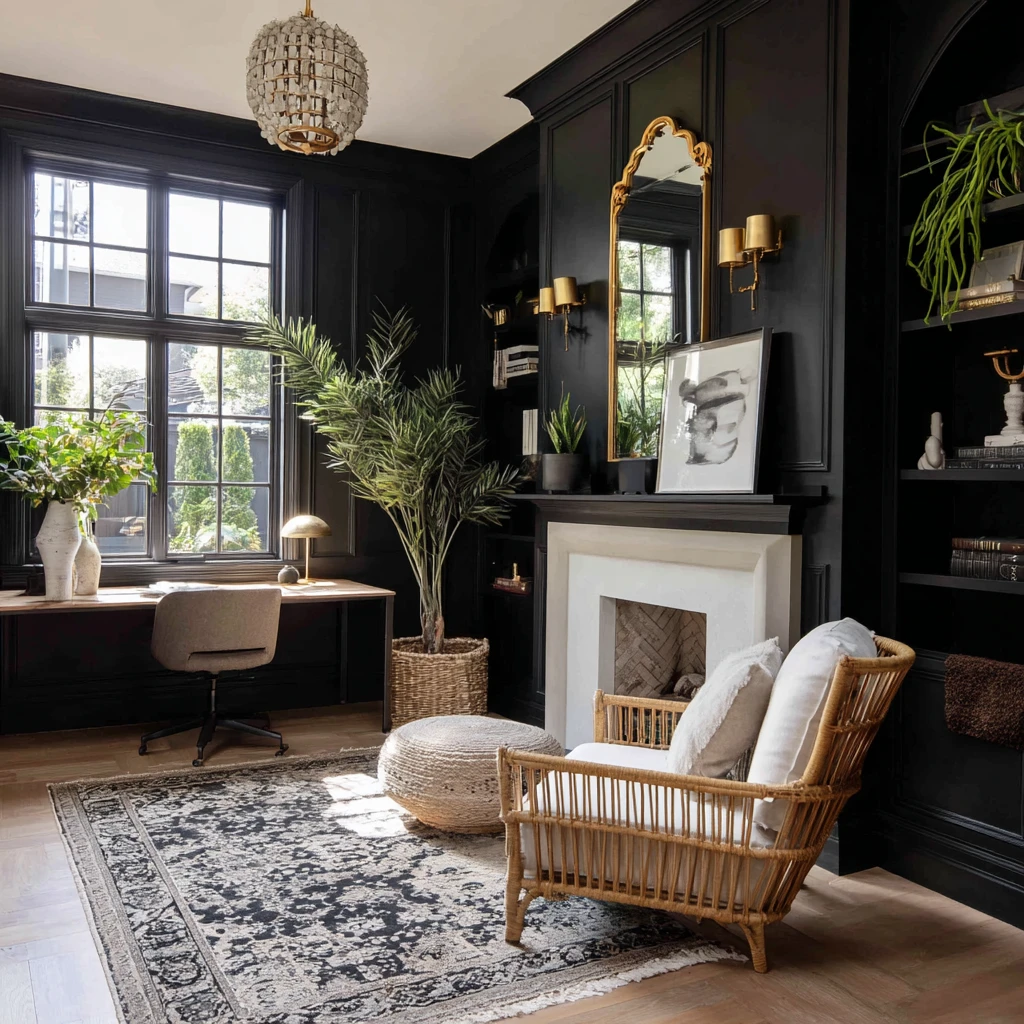 Chic Black Accent Wall Ideas