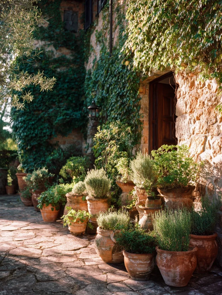 Italian Garden Ideas: Classic Terracotta Pot Arrangements