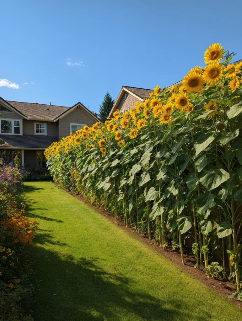 Beautiful Sunflower Garden Ideas: Create a Living Sunflower Fence