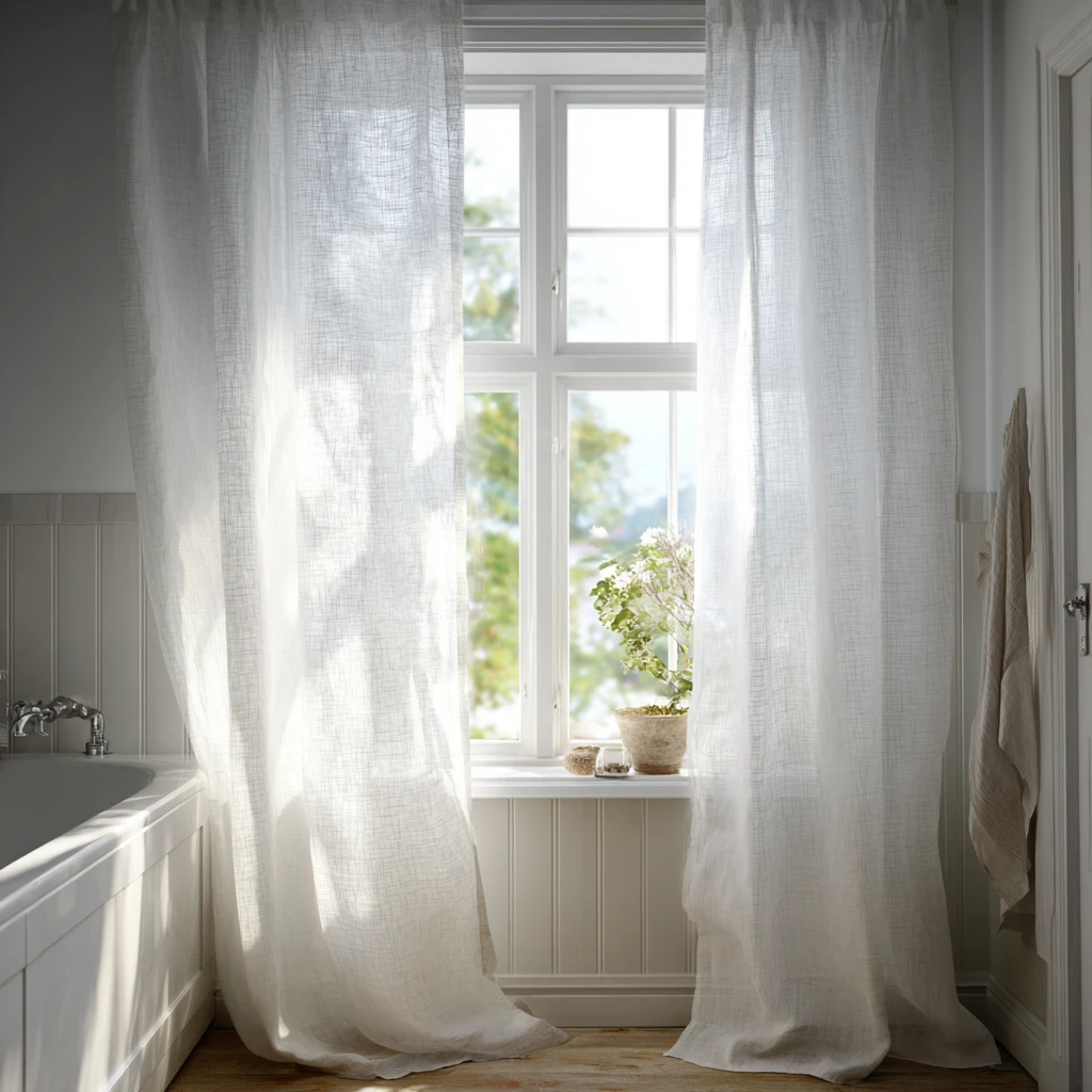 10 Hang Simple Linen Curtains