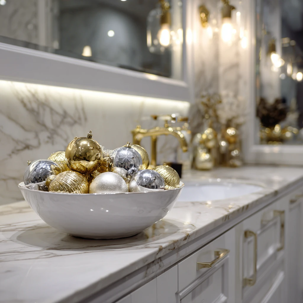 11 Gold and Silver Ornament Bowl