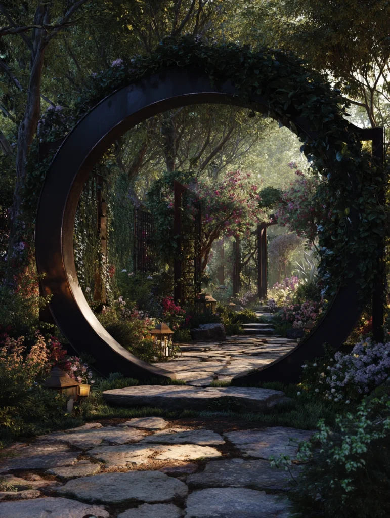 Secret Garden Ideas: Install a Moon Gate