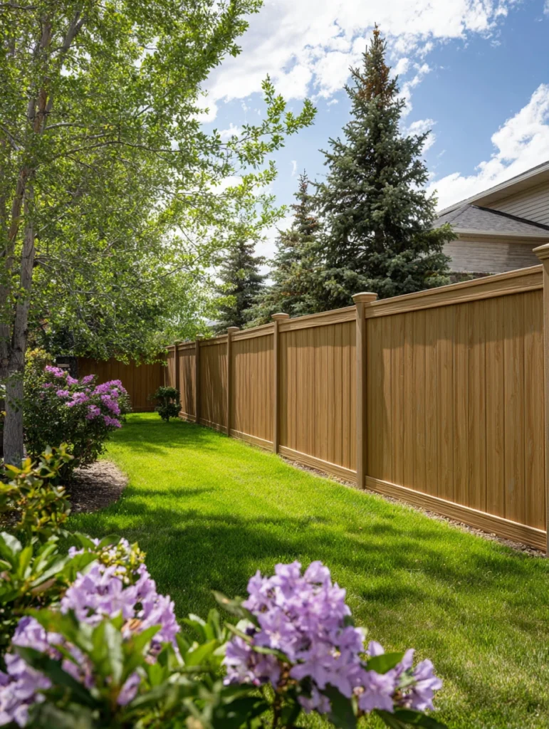 Charming Garden Fence Ideas for Privacy and Style: Vinyl Privacy Fence That Looks Like Real Wood